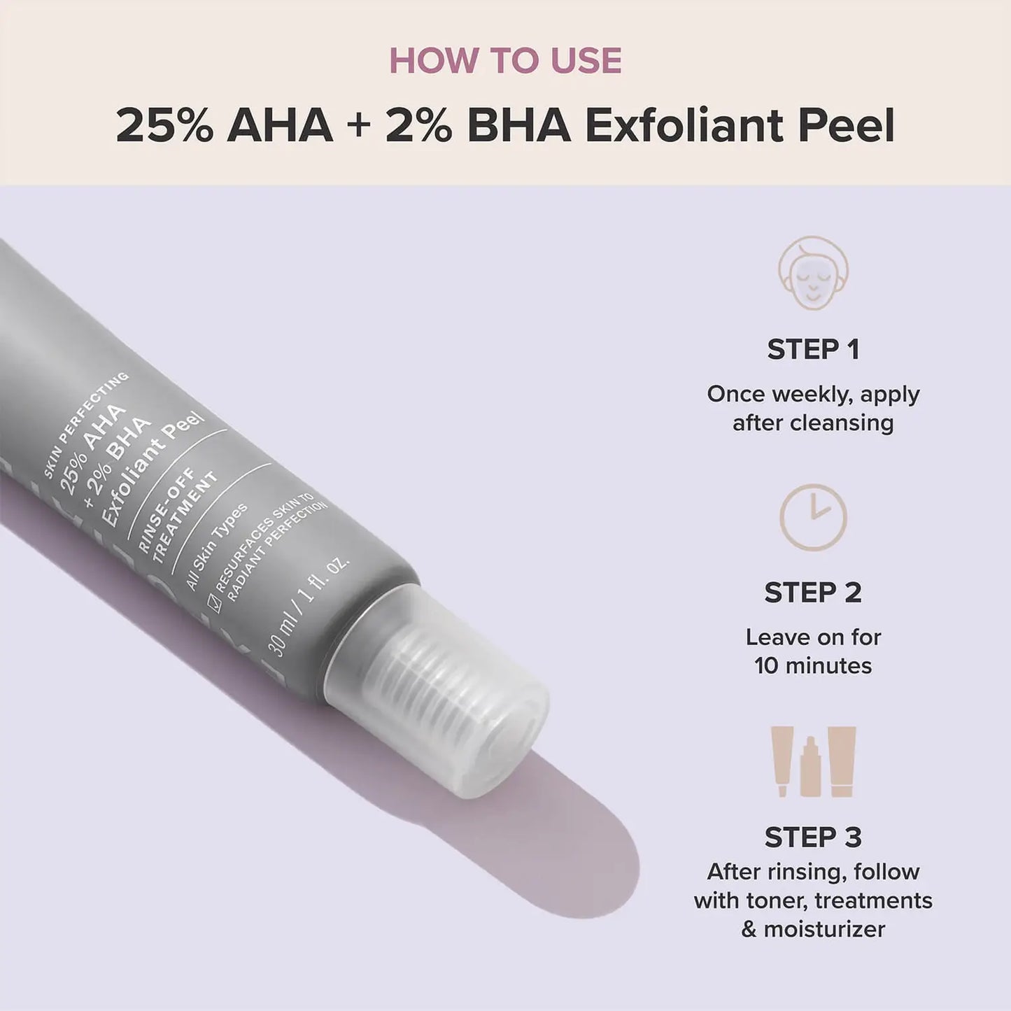 PAULA'S CHOICE Skin Perfecting 25% AHA and 2% BHA Exfoliant Peel 30 ml