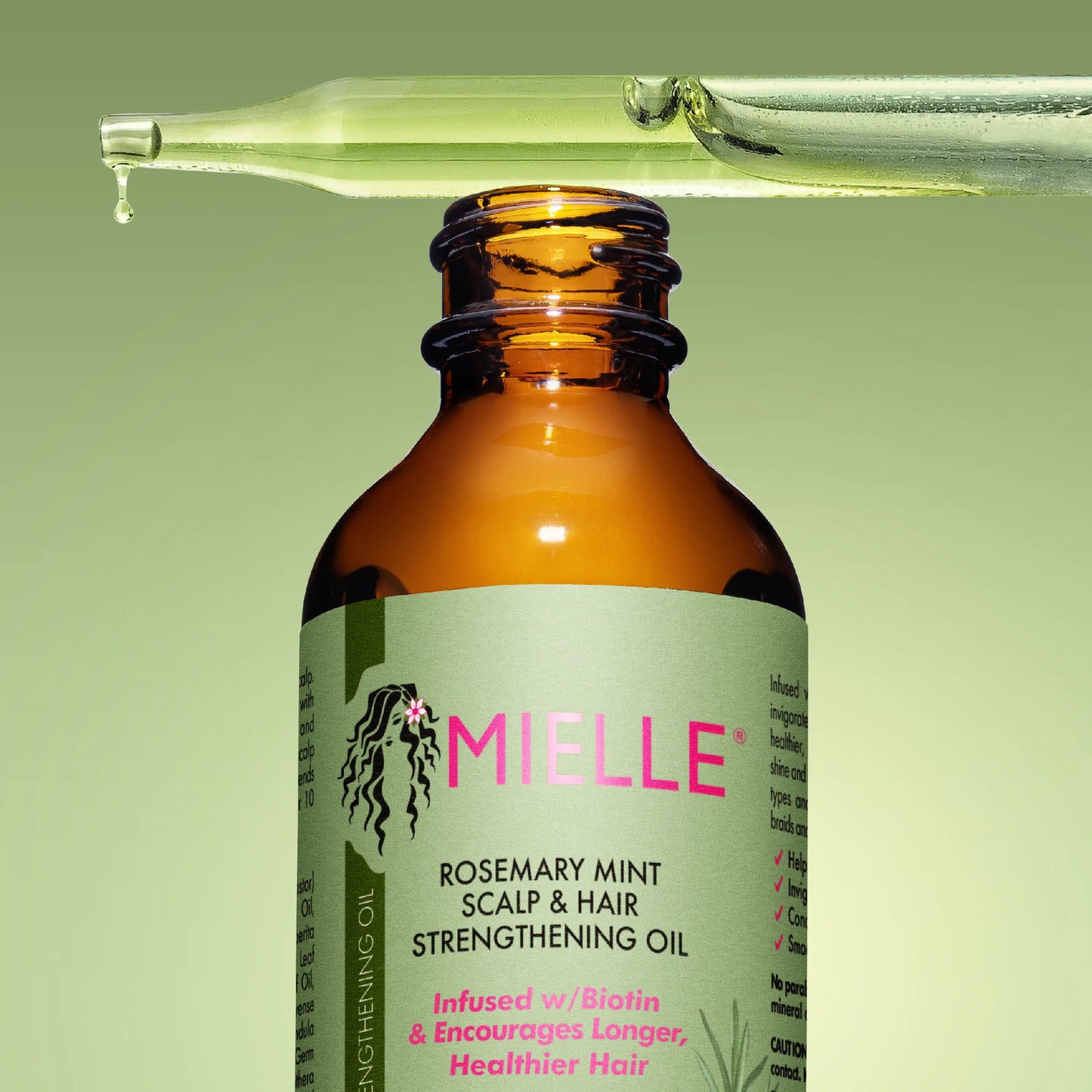 MIELLE Rosemary Mint Scalp & Hair Strengthening Oil 59 ML