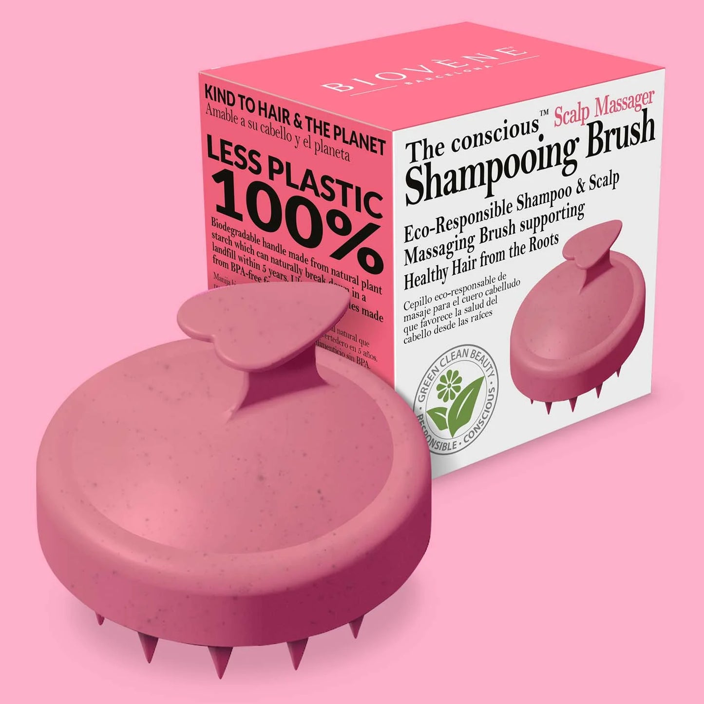 BIOVENE The conscious™ Biodegradable Scalp Massager, Shampooing Brush