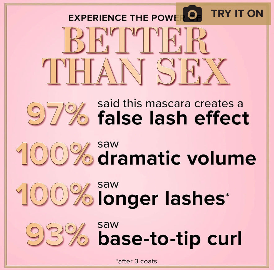 TOO FACED Better Than Sex Mascara - Travel Size 3.9G