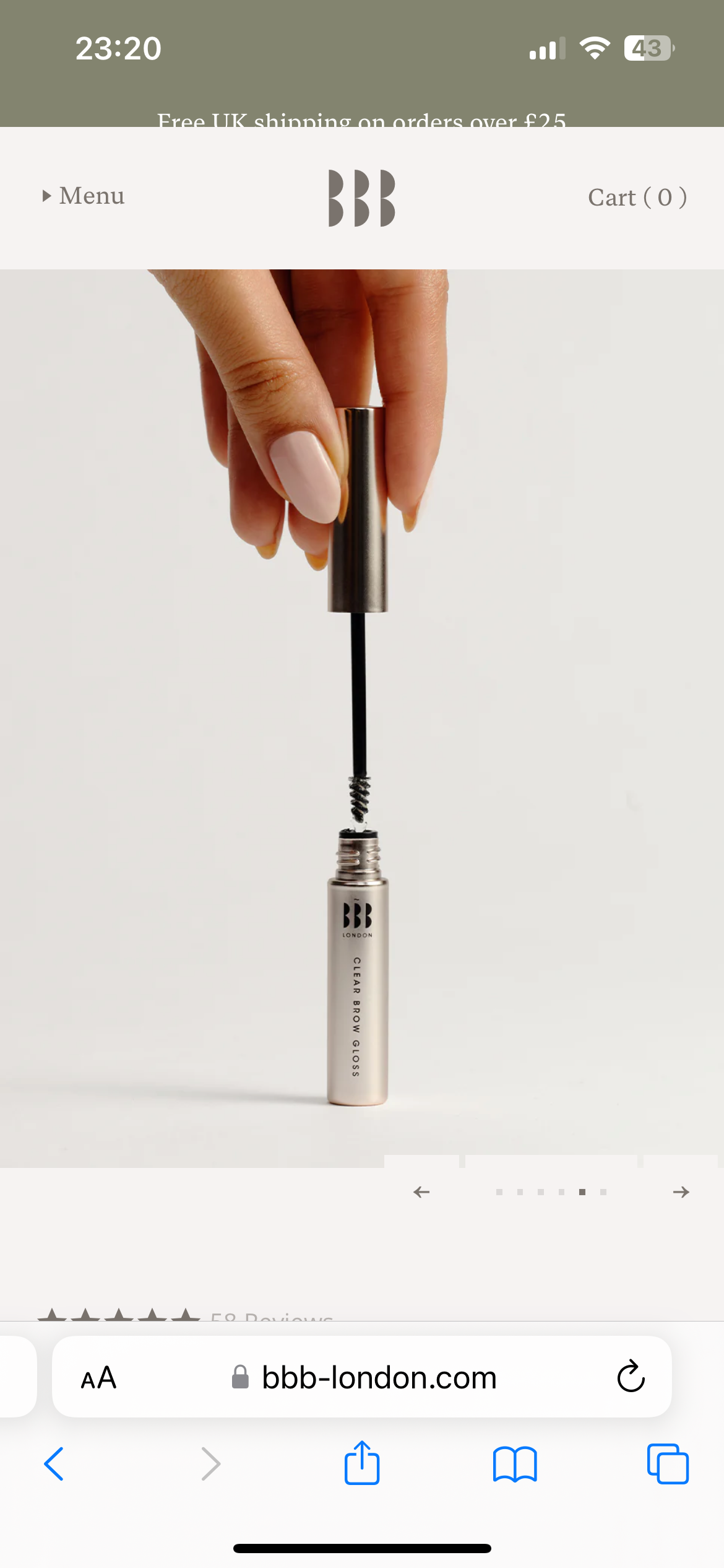 BBB LONDON Clear Brow Gloss 2ml